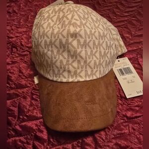 Michael Kors Monogram Beige and Brown Cap